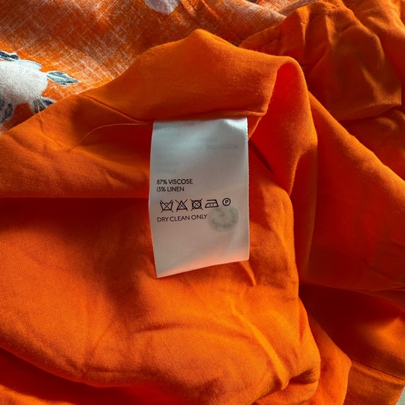 Free People Women’s Like a Lady Printed Mini Orange Dress Size S - Picture 10 of 15